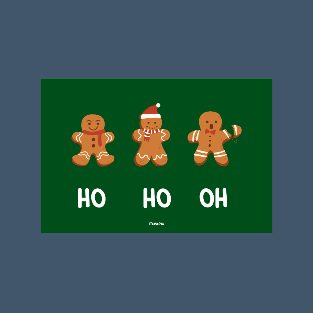 Ho Ho Christmas Card