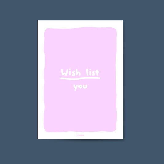 Wish List Wish Card