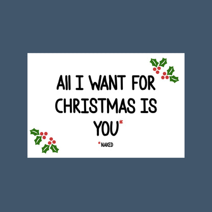 All I Want Christmas Card