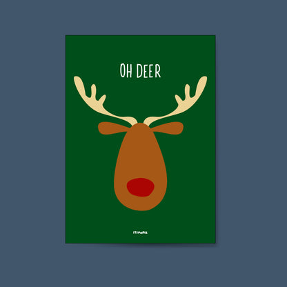 Oh Deer Christmas Card