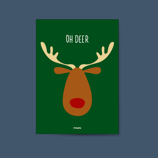 Oh Deer Christmas Card