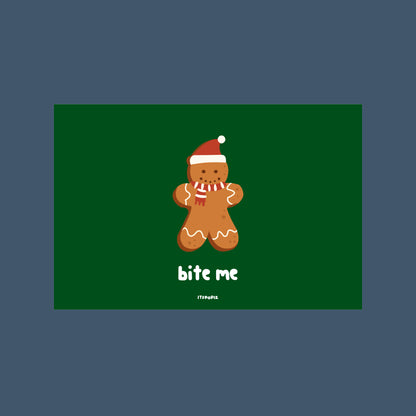 Bite Me Christmas Card